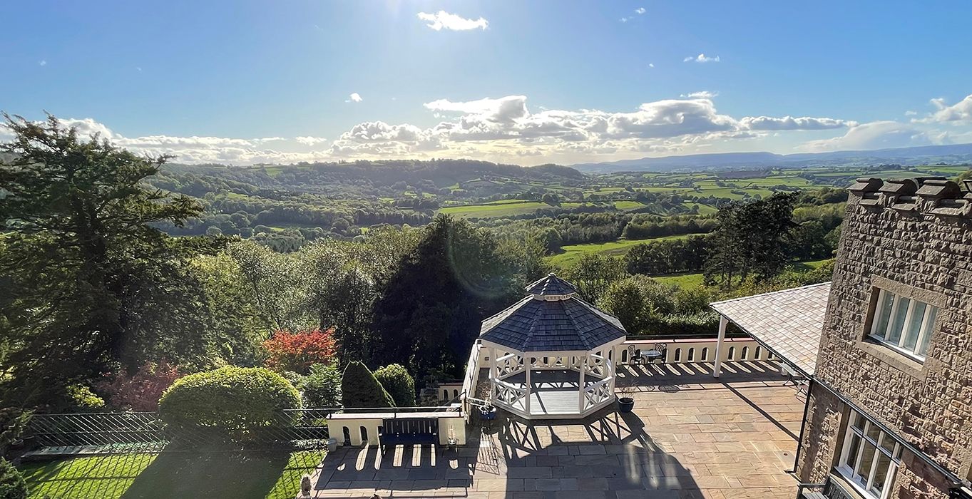 Caer Llan Balcony view